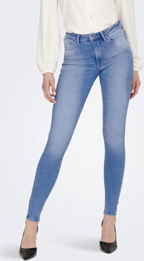 ONLY ONLPOWER MID PUSH UP SK DNM REA934 Skinny Jeans - Special Bright Blue Denim - Women's S X L30