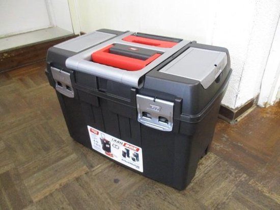 TAYG Gereedschapskoffer op wielen - Kunststof - 47 x 29 x 63 cm - Met inlegbak en sorteerdoos