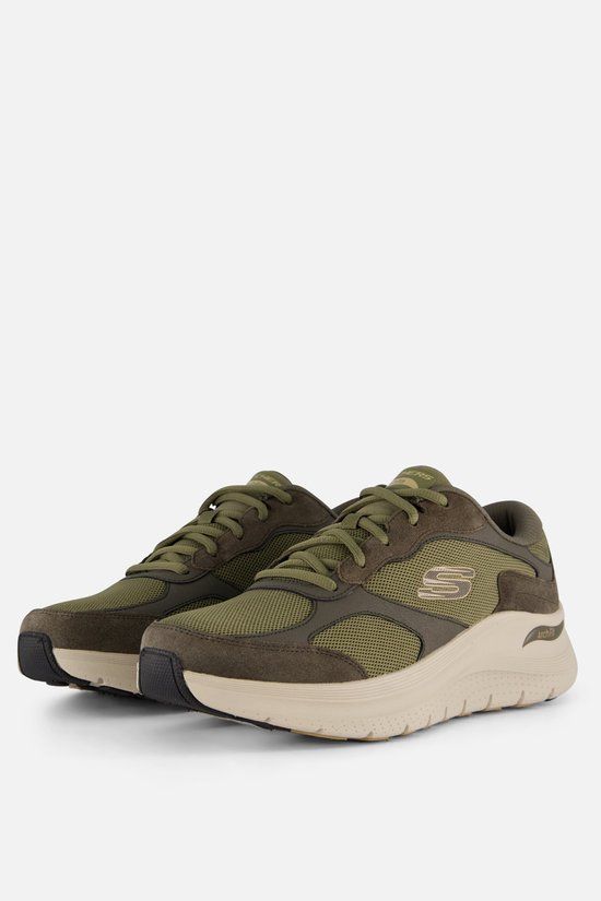 Skechers Arch Fit 2.0 - The Keep - Heren Sneakers - Olijfgroen