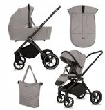 BabyLux® Kinderwagen 2in1 GAVIA, Opvouwbare Lichtgewicht Kinderwagenset Incl. Reiswieg, Buggy Sportzitje, Luiertas En Meer Accessoires, 4 Verstelbare Standen, 0-22kg (0-4 Jaar), Uv-Bescherming 50+