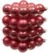 Othmar Decorations Bv 72x Kerstversiering kerstballen bubblegum roze van glas - 6 cm - mat/glans - Kerstboomversiering