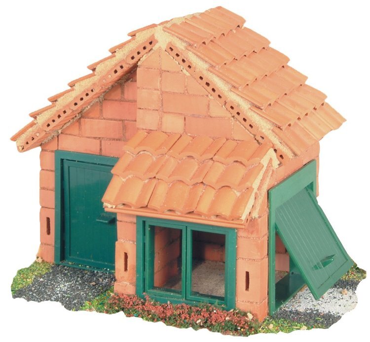 Teifoc House With Tile Roof Brick Construction Set - 207 Pcs.
