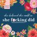 2027 Sourcebooks 2027 She Believed She Could So She F*cking Did Wall Calendar