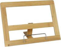 Item International Gerimport Kookboekstandaard/houder - Hout - Lichtbruin - Opvouwbaar - 32 x 24 x 3 cm