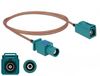 DeLOCK 90003 RG-316/U coaxkabel, 1 m, FAKRA Z, Beige