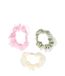 Solida Scrunchie beige, groen, roze 7,7 cm Haarelastiek