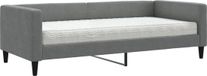 vidaXL Slaapbank met matras 90x190 cm stof donkergrijs