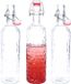 Alessandro Beugelfles/weckfles - 3x - glas - transparant - luchtdicht - 1,1 liter