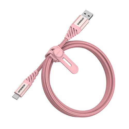 OtterBox Performance Plus Kable, gevlochten en versterkt USB A-USB C, Roségoud - 1 Meter