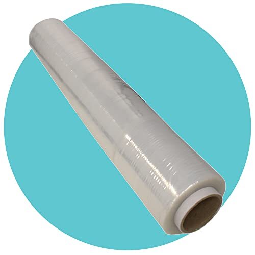 Triplast Triplast 500 mm x 200 m x 25 mu Pallet Stretch Krimpfolie - Clear Roll van Heavy Duty Verpakking Cling Film | Krimp Plastic voor het verplaatsen van huis