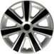 AutoStyle 4-Delige Wieldoppenset VR 13-inch zilver/zwart