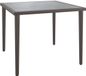 vidaXL Tuintafel 48x48x37 cm staal grijs