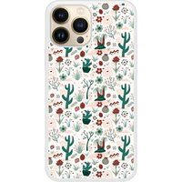 Cactus Bedrukt siliconen hoesje compatibel met iPhone 13 Pro Max