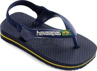 Havaianas Baby Brasil Logo Unisex Slippers - Marine/Yellow Citric - Maat 19
