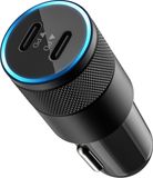 MMOBIEL Autolader Dual USB-C - 40W - 2 Poorten Type-C Snellader Sigarettenaansteker Power Delivery Telefoon Oplader Auto Adapter Universeel - Zwart