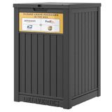 Pakket Icecat Pakket Levering Doos voor Veranda met Levering Teken, Upgrade 48 Gallon Opbergdoos met Afsluitbare Veilige, Grote Dubbelwandige Hars Outdoor Pakket Levering en Waterdichte Deck Box