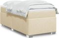 Maison Exclusive - Boxspringbed met matras, crème, 90x200 cm, textiel