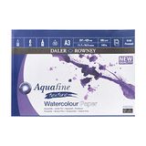 Daler-Rowney Aquafine aquarelblok, 12 vellen, A3, 300 g/m², fijne korrel