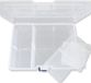 Kopper-24 Sorteerdoos voor parels, transparant, 16,5 x 12 x 5,8 cm, 6 vakken