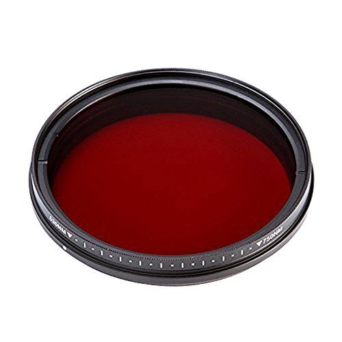 FOTGA 58 mm zes-in-A instelbare infrarood pass X-ray-lensfilter IR-filter 530 nm tot 750 nm
