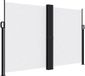 vidaXL Windscherm uittrekbaar 160x1000 cm wit