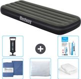 Bestway Luchtbed - 1-Persoons - 76 x 185 x 25 cm - Groen