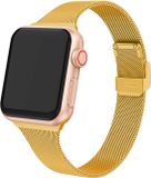 Go Go Gadget - Smartwatch bandje - Geschikt voor Apple Watch Series 1/2/3/4/5/6/se - 38/40 MM - Magnetische sluiting - Goud