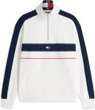 Tommy Hilfiger Tommy Jeans Relaxed Colorblock Quarter Zip Sweater - Heren - Maat M - Katoen - Herfst/Winter 2026