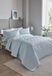 Serene - Dekbedovertrek met Eendenei Blauw Gebloemd Borduurwerk - Kingsize beddengoed (230 x 220cm) - Luxe beddengoed - Soft Touch - Pinsonic/Ultrasoon Patroon - Eendenei Blauw Dekbedovertrek - Cavili