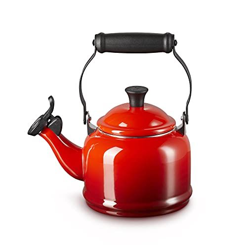 Le Creuset Demi theepot, staal, 1,1 l, kersenrood