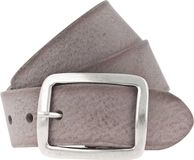 Vanzetti Leren Riem Genuine Beauty 40mm Full Leather Belt W85 Mouse Gray Grijs