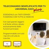 Télécommande universelle - Télécommande TV - Grands boutons - LED lumineuse - Pour personnes âgées et hôpital