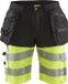 Blåkläder High Vis short 1596-1811 - Zwart/High Vis Geel - C50