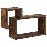 vidaXL Wandplank Muurmontage Gerookt eiken 55 x 15 x 35 cm