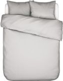 Essenza Minte Dekbedovertrek Katoensatijn Grijs - Tweepersoons – 200x200/220 cm
