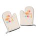 Fisura – Originele ovenhandschoenen “Too hot to handle”. Set van 2 hittebestendige barbecuehandschoenen met print, ideaal voor koken, grillen, met lus om op te hangen.