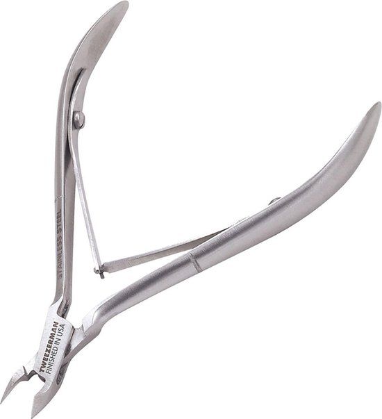 Tweezerman Stainless Steel Nagelriemknipper 1/2 Jaw - Nagelriemknipper
