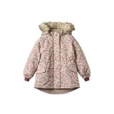 Wheat Winterparka met Imitatiebontkraag - Roze