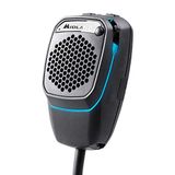 Midland Dual Mike CB-microfoon, digitaal, bluetooth, voorversterker, 4-pins, 48, verbinding met CB en smartphone, met analoge PTT, luidspreker en DSP voor een betere spraakkwaliteit, zwart