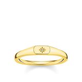 Thomas Sabo TR2314-414-14-48 Ring Dames 925er Zilver geel verguld Ster Zirkoon Wit