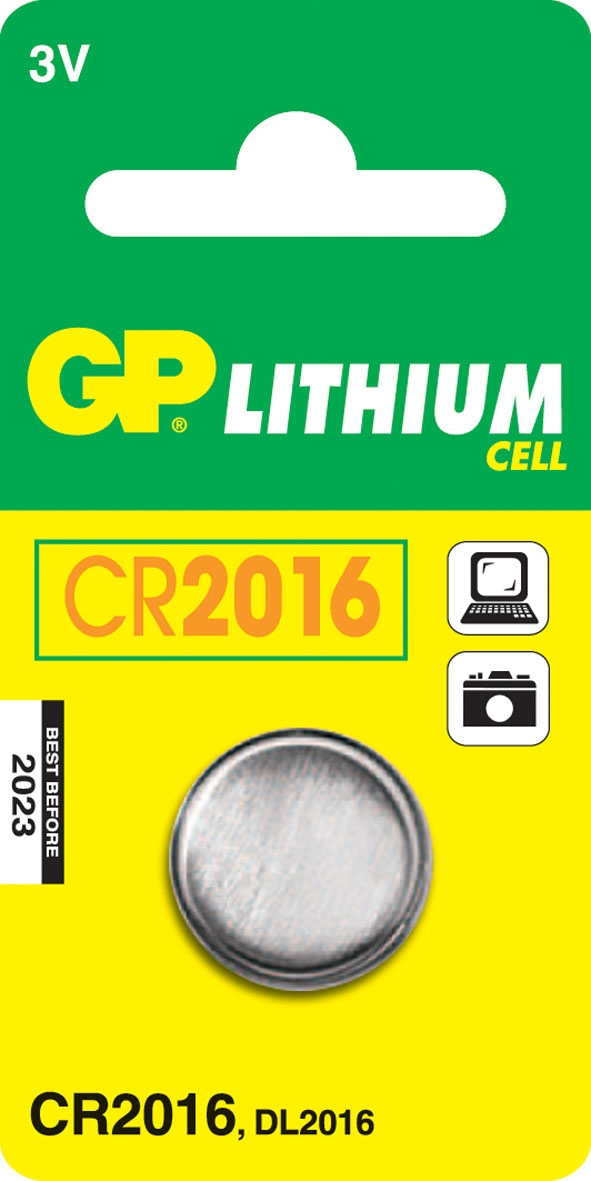 GP Batteries Lithium Cell CR2016