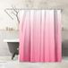 Americanflat 180x200 Douchegordijn - Waterbestendig Lang Douchegordijn met Duurzame Metalen Ogen en 12 Haken - 100% Polyester - Multi Badkamer Gordijnen - Roze Ombre