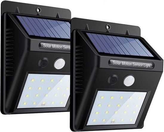 Rheme Solar Buitenlamp Set - 20 LED - Bewegingssensor - Waterdicht