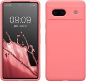 kwmobile telefoonhoesje geschikt voor Google Pixel 7a - Hoesje met siliconen coating - Smartphone case in Pastelkleurig koraal