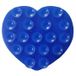 Icecat Support de ventouse en silicone double face en forme de cœur pour smartphones - Bleu foncé