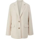 comma s.Oliver Blazer regular fit voor dames COMMA lichtbeige