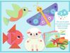 Djeco Set de bricolage papier à découper - Autocollants créatifs pour enfants