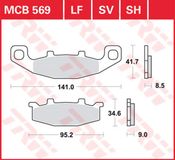 TRW Remblokken MCB 569 SV Performance