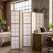 Homestyle4u Paravent - 220x175 cm - marron - 5 pièces - Shoji