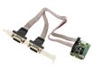 KALEA-INFORMATIQUE MiniPCIe-controllerkaart 2 seriële RS232 COM DB9-poorten op hoekplaat met WCH382L-chipset, mogelijkheid tot 5V- of 12V-voeding POS
